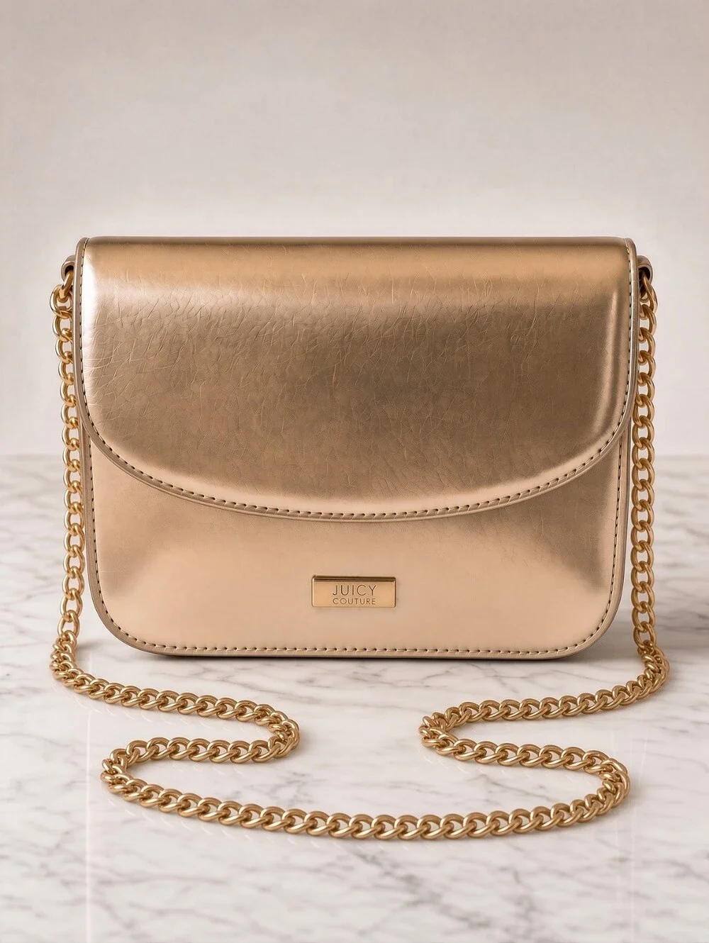 Jimmy Choo Gold Chain  Crossbody Bag